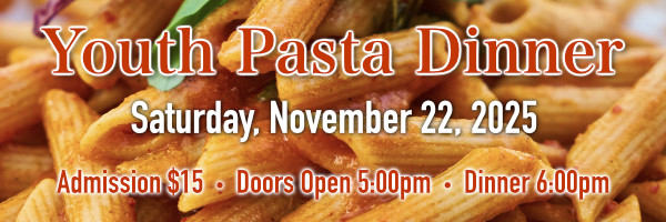 Youth Pasta Dinner Banner